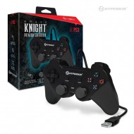 PS3: CONTROLLER - BRAVE KNIGHT - WIRED - BLACK (NEW)